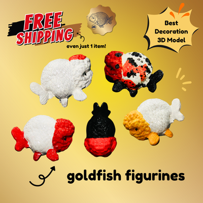Goldfish Figurines 3D Model