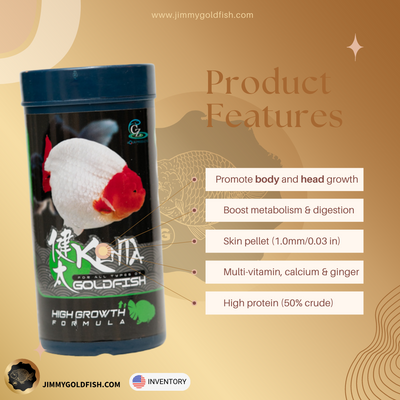 FREE SHIPPING Set of 5 Kenta High Growth 180g 1mm ( Sinking Pellet )