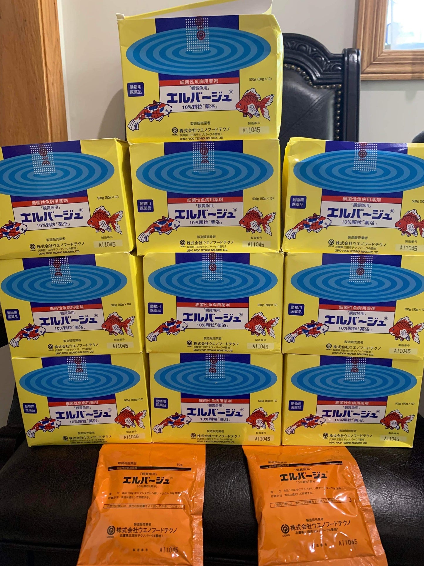 ENVÍO GRATIS Juego de 5 Elbagin Powder 50g (Polvo amarillo) Tetra Nhật