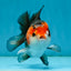 A Grade Nugget Tricolor Button Eyes Oranda Male 4.5 inches #010325OR_17