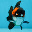 Pompom Tricolor Yuanbao Male 4 inches #060625YB_09